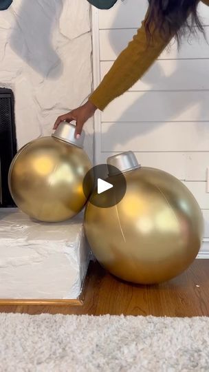 157K views · 22K reactions | This DIY Beach Ball Ornament Hack was such a catch last year and you already know I will be adding them to my mantle again. If you missed it, then this is the perfect time to grab what you need from your local stores summer clearance and getting to decking out your halls! I think I’m going to try to add a little glitter or maybe even some ribbon this time. What do you think? #easychristmasdecor #christmasdiydecor #diyornaments | Tiffany Brown Davis | John Debney · Main Title Diy Yard Christmas Ornaments, Beach Ball Christmas Ornaments Diy, Beach Ball Ornaments Diy, Diy Large Ornament Balls, Beach Ball Craft, Beach Ball Crafts, Diy Christmas Yard Decorations, Diy Christmas Canvas, Tiffany Brown