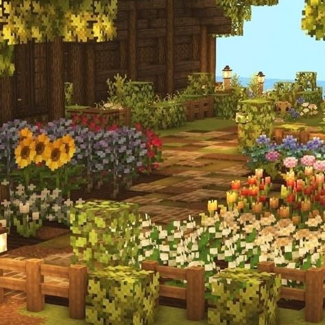 m o o s t e r #gardenideas #gardendesign #garden Garden Minecraft, Aesthetic Minecraft Builds, Minecraft Garden, Minecraft Interior Design, Bangunan Minecraft, Minecraft House Plans, Minecraft Farm, Minecraft Pictures, Minecraft Cottage