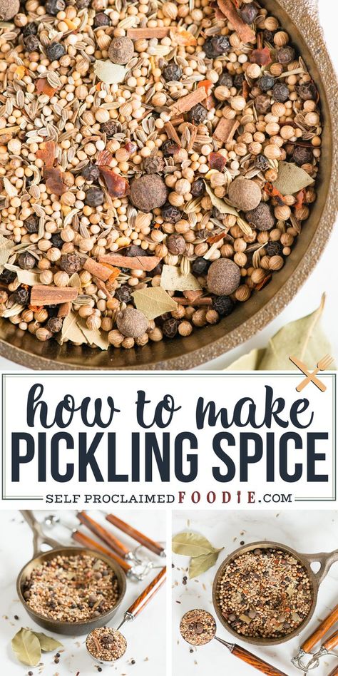 Picking Spice Recipe, Easy Pickling Spice Recipe, Pickling Spice Recipe, Homemade Pickling Spice, Pickling Spices, Homemade Dry Mixes, Diy Mixes, Dry Mixes, Homemade Spice Mix