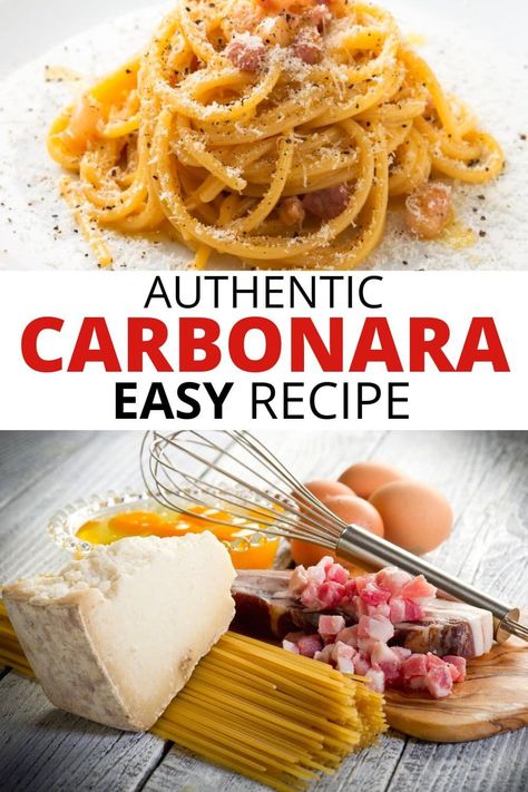 Best Carbonara in Rome (+ Easy Carbonara Recipe) The Best Carbonara Recipe, Traditional Pasta Carbonara Recipe, Authentic Pasta Carbonara Recipe, Homemade Pasta Carbonara, Italian Spaghetti Carbonara, Carbonara Pasta Rome, Crockpot Carbonara Pasta, Keto Carbonara Recipe, Pasta Al Carbonara