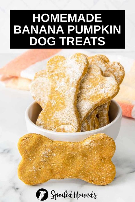 Dog Treats Homemade No Egg, Soft Pumpkin Dog Treats Easy, Homemade High Protein Dog Treats, Pumpkin Guts Dog Treats, Pumpkin Banana Dog Treats Recipe, Banana Pumpkin Dog Treats, Easy Homemade Dog Treats Simple, Soft Pumpkin Dog Treats, Dog Treats With Banana