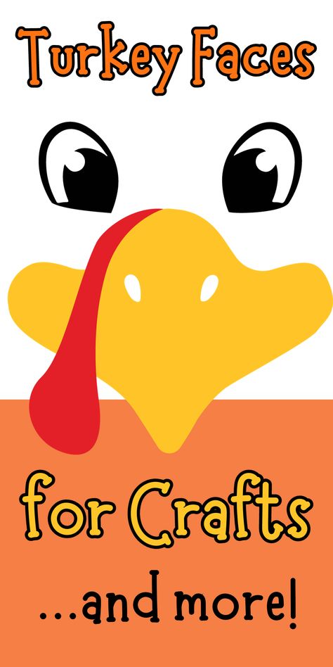 Need turkey face ideas for your Thanksgiving crafts this year? In this post, you'll find a variety of cute turkey faces for your needs. Click through now and save for later, too! Cute Turkey Crafts, Turkey Drawings Easy, Turkey Pumpkin Painting, Turkey Faces Craft, Thankful Turkey Craft For Kids Printable, Turkey Face Svg Free, Turkey Head Template Printable Free, Turkey Crafts For Preschoolers, November Crafts For Kids Art Projects