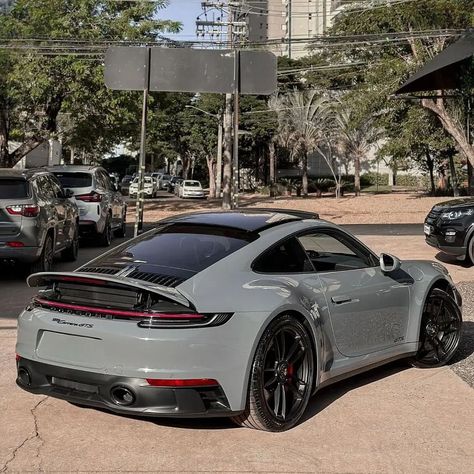 Nardo grey 992 Carrera GTS ☑️ A Huge thanks to @brforsale for these awesome Pictures ! 📷 #porsche #992carreragts #porschecarreragts #supercar #dreamcar Nardo Grey Cars, Grey Cars, Porsche 992 Carrera, Nardo Grey, Porsche 992, Porsche 550, Grey Car, Awesome Pictures, Super Cars