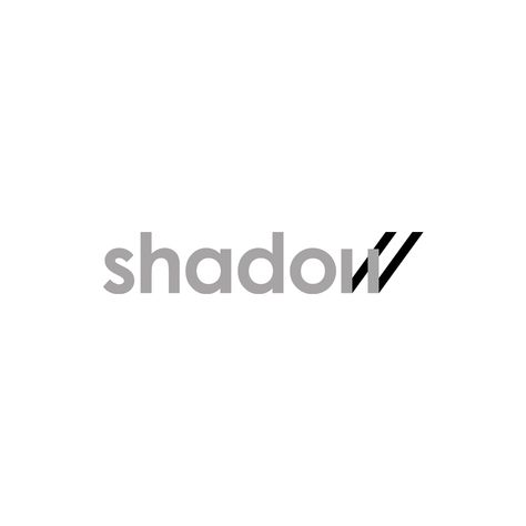 Shadow Logo Design, Clever Logo Design, Shadow Logo, Visuell Identitet, Hand Lettering Logo, Logo Word, Creative Logos, Typographic Logo Design, Design Studio Logo