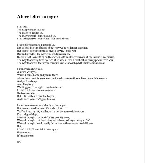 A soft love letter for your ex, where the love was there but it didnt work out. Love Letter For Ex Boyfriend, Love Letters For Ex Boyfriend, Love Letter To Ex Boyfriend, Letters To My Ex I Still Love, Love Letters To Your Ex Boyfriend, Closure Letter To Ex Boyfriend, Letter For Ex Boyfriend, Gifts For Ex Boyfriend, Letter To My Ex I Still Love