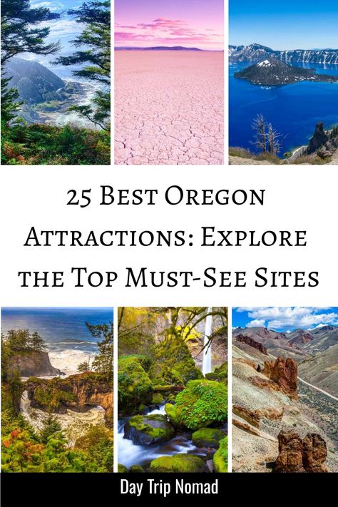 Explore the hidden gems and best photo spots of Oregon with our curated list of top 25 beautiful places to visit! From jaw-dropping landscapes to breathtaking views, Oregon offers a diverse range of attractions for every traveler. Discover the most beautiful places in Oregon, including the iconic Multnomah Falls, charming Cannon Beach, and picturesque Crater Lake. Don't miss out on exploring lesser-known spots like Smith Rock State Park and Painted Hills for unique photo opportunities. Beautiful Places In Oregon, Oregon Bucket List Places To Visit, Oregon Must See Places, Weekend In Portland Oregon, Port Orford Oregon, Gold Beach Oregon, Weekend In Portland, Klamath Falls Oregon, Oregon State Parks