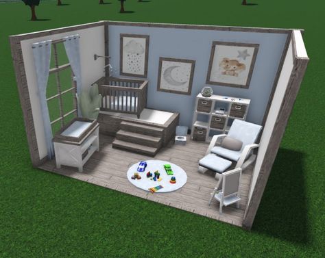 Bloxburg Nursery Ideas Aesthetic, Bloxburg Toddler Room Ideas, Bloxburg Toddler Room, Nursery Bloxburg, Bloxburg Baby Room Ideas, Bloxburg Kids Room Ideas, Bloxburg Nursery Ideas, Bedrooms Bloxburg, Building Bloxburg