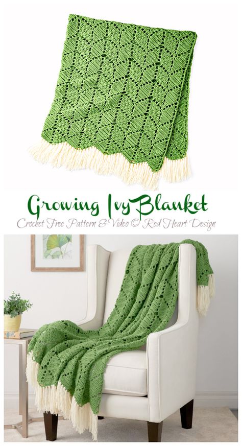 Primrose And Proper Blanket, Irish Lace Crochet Blanket, Crochet Blanket Leaves, Leafy Crochet Pattern, Leaf Pattern Blanket, Leaf Pattern Crochet Blanket, Crochet Leaf Afghan Pattern, Leaf Blanket Crochet Pattern, Floral Crochet Blanket Pattern Free