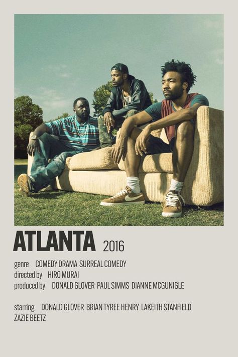 Atlanta Show Wallpaper, Atlanta Tv Show, Donald Glover Atlanta, Show Polaroid Poster, Alternative Minimalist Poster, Atlanta Fx, Brian Tyree Henry, Music Manager, Atlanta Show