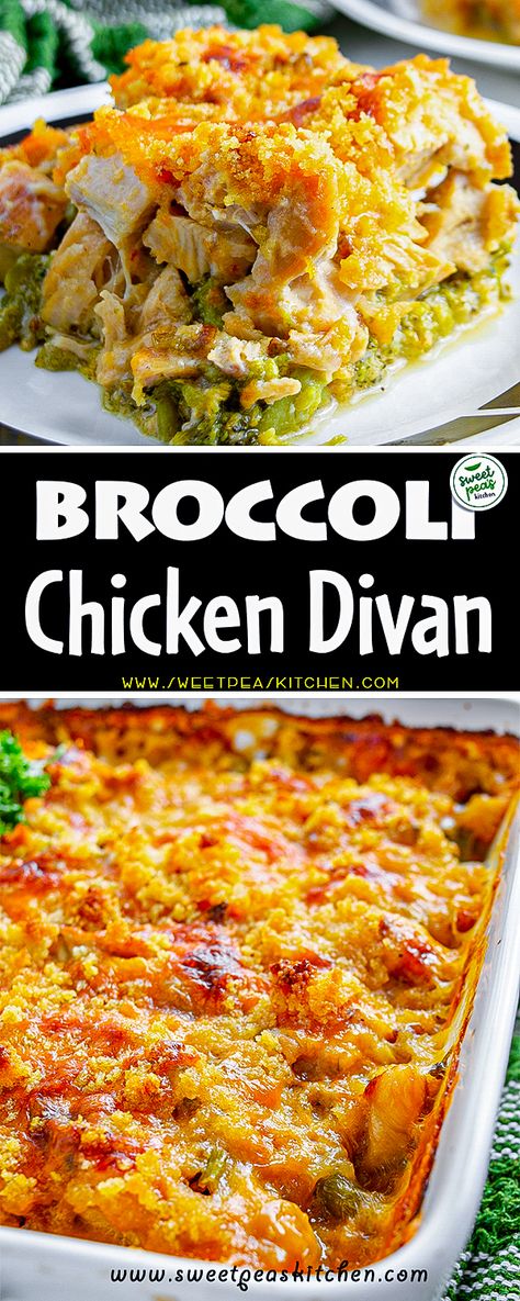 Broccoli Chicken Divan Chicken Devan, Broccoli Chicken Divan, Casserole Broccoli, Chicken Broccoli Divan, Chicken Broccoli Bake, Chicken Divan Recipe, Broccoli And Chicken, Chicken Divan, Cream Of Broccoli Soup