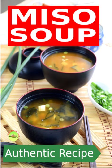 Miso soup recipe - How to make with only 6 ingredients (easy) Miso Soup Recipe Easy, Miso Soup With Tofu, Tofu Miso Soup, Soup With Tofu, Japanese Miso Soup, Asian Soup Recipes, Miso Soup Recipe, Red Miso, Japanese Soup