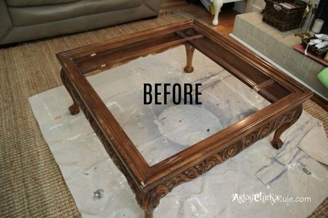 Diy Tufted Ottoman, Furniture Stripping, Transform Furniture, Diy Industrial Furniture, Restored Furniture, Coffee Table Makeover, Old Coffee Tables, Refinish Furniture, Diy Ottoman