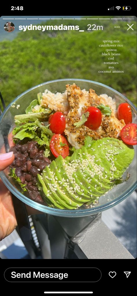 Sydney Adams Meals, Sydney Adams Food, Sydney Adams, Healthy Munchies, Black Bean Quinoa, Mom Bod, Simple Food, Health Journey, Healty Food