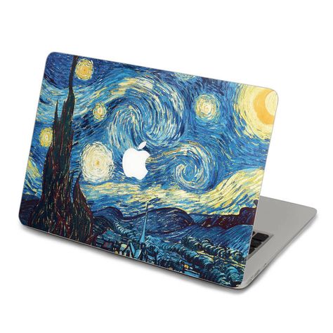 starry night macbook decal Macbook Decal Stickers, Van Gogh Painting, Laptop Design, Macbook Covers, Arte Van Gogh, Mac Book, Macbook Decal, Macbook Skin, Stars At Night