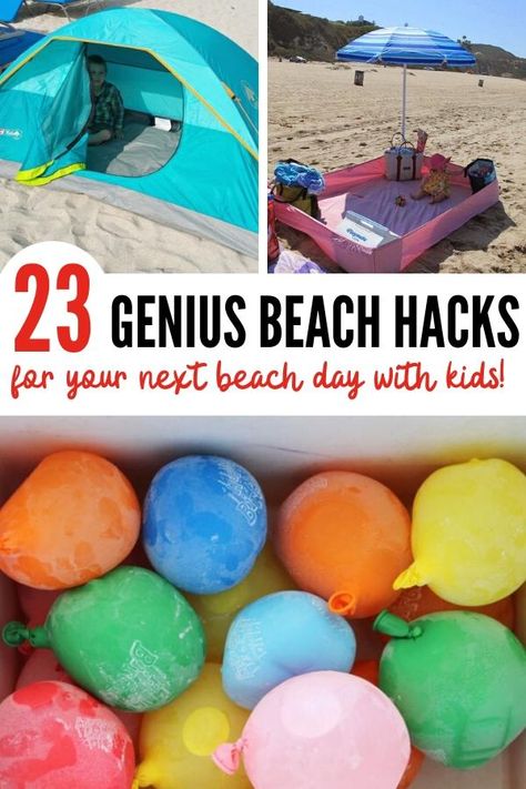 Beach Day Hacks, Beach Day With Kids, Beach Trip Tips, Beach Life Hacks, Beach Vacation Tips, Beach Snacks, Beach Vacation Packing, Beach Hacks Kids, Toddler Beach