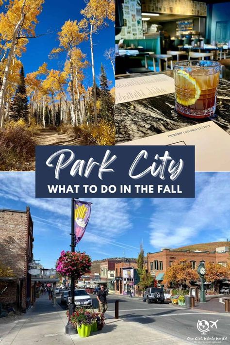 What to do in Park City, Utah | Park City is famous for its skiing & annual film festival, but what about other times of year? Things to do in Park City in the fall, & why you should visit...gorgeous fall leaves, hiking, fewer crowds, a great foodie scene, & more! #parkcity #utah #falltravel Park City Utah In November, Park City Hikes, What To Do In Park City Utah, Fall In Park City Utah, Things To Do In Park City Utah Fall, Park City Utah In October, Park City Utah November, Park City In The Fall, Things To Do In Park City Utah