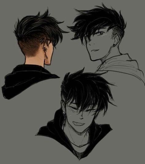 Haircut Straight, Men's Haircut, Guy Drawing, Anime Hair, Ivy League, Boys Haircuts, Character Design Male, Art Tutorials Drawing, Sketchbook Art Inspiration