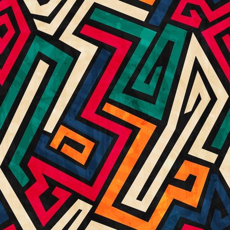 Paz Hippie, Paper Patterns Design, Grunge Effect, African Pattern Design, African Colors, Church Poster Design, Pattern Design Inspiration, Flyer Design Inspiration, Abstract Pattern Design