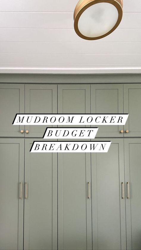 Diy Locker, Built In Lockers, Mudroom Lockers, Brad Nailer, Kreg Jig, Jig Saw, Paint Sprayer, Miter Saw, Round Mirror Bathroom