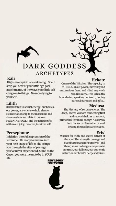 Divine Feminine Sexuality Goddesses, Gods In Witchcraft, Nyx Goddess Ritual, Dieties For Witches, Spells For Energy, Crystals For Hekate, Working With Hekate, Hekate Crystals, Deities Witchcraft List