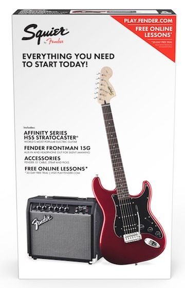 Electric Guitar Stratocaster, Bass Guitar Fretboard Chart, Fender Starcaster, Squier Guitars, Squier Stratocaster, Electric Guitar Kits, Red Electric Guitar, Hollowbody Electric Guitar, Squier Affinity Stratocaster