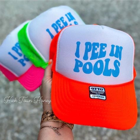 Don’t pretend you don’t 😂😂😂 https://hicktownhoney.com/collections/hats Funny Hats For Adults, Neon Lettering, Bachelorette Hats, Boat Hat, Funny Hats, Unique Hats, Hat Style, Mesh Hat, Accessories Bags Purses