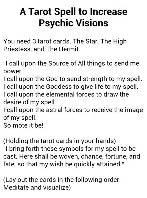 Tarot spell Tarot Guidebook, Tarot Reading Spreads, Tarot Interpretation, Tarot Cards For Beginners, Spells For Beginners, Witchcraft Spells, Tarot Magic, Learning Tarot Cards, Tarot Guide