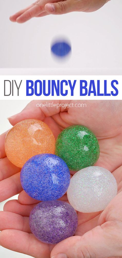 Make A Bouncy Ball, Diy Bouncy Balls, Diy Science Experiments, Science Experiments For Preschoolers, Science Crafts, Bouncy Ball, Summer Fun For Kids, Bouncy Balls, Science Projects For Kids