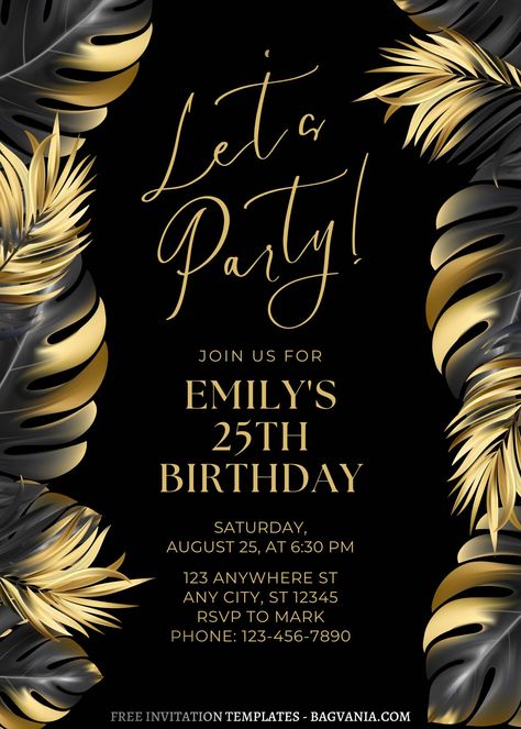 Diy Birthday Invitation Card, Invitation For Party Template, Birthday Card Invites Ideas, 60th Birthday Invitation Template Free, Bday Invite Ideas, Birthday Invitations Card Ideas, Free Editable Birthday Invitations, Birthday Invitations Card Design Ideas, 18th Birthday Invitation Background