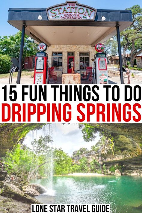 Nicknamed the "Gateway to the Hill Country", there are plenty of beautiful places to visit in Dripping Springs--including the famous Hamilton Pool! best things to do in dripping springs tx | what to do in dripping springs texas | dripping springs things to do | best attractions in dripping springs texas | best activities dripping springs tx | dripping springs attractions | hamilton pool texas | hamilton pool dripping springs tx Spring Break Texas, Austin Travel, Dripping Springs Texas, Hamilton Pool, Texas Adventure, Texas Places, Spring Break Destinations, Texas Vacations, Retirement Travel