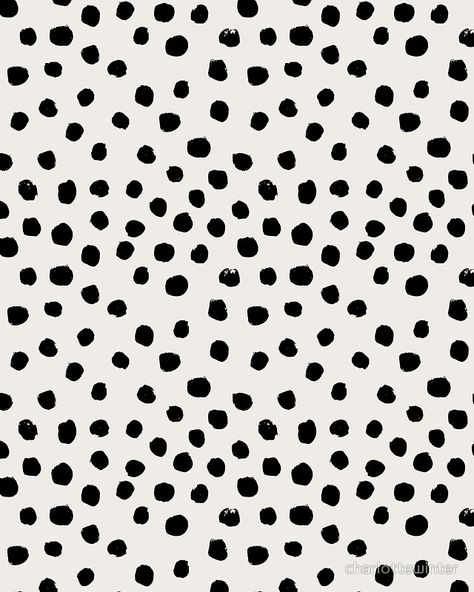 "Preppy brushstroke free polka dots black and white spots dots dalmation animal spots design minimal" Art Print by charlottewinter | Redbubble Theme Tattoo, Dots Wallpaper, Minimal Prints, Dotted Fabric, Design Minimal, Polka Dot Pattern, White Patterns, Pink Aesthetic, Brush Strokes