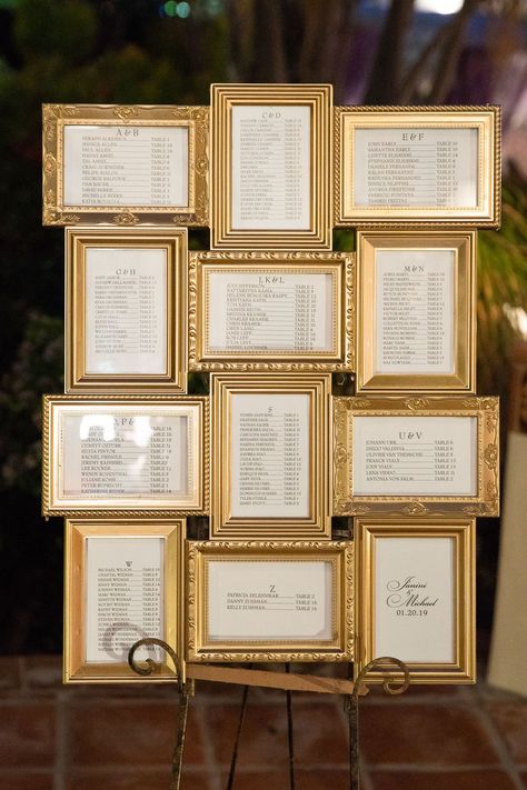 Jewel Tone Wedding Seating Chart, Jewel Tone Seating Chart, Wedding Seating Chart Frames, Wedding Table Seating Chart Ideas Gold Frames, Dig Seating Chart, Frame Table Seating Chart, 20 Table Seating Chart Wedding, Gold Frame Seating Chart, Frame Seating Chart Wedding