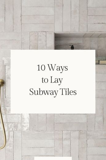 10 Creative Subway Tile Laying Patterns to Transform Your Space Minimalist Shower Tile, Oblong Tiles Bathroom, Bathroom Shower Tile Ideas Nooks, Tile Around A Tub, Half And Half Tiled Bathroom, Tile Layout Design, White Matte Bathroom Tile, Square And Subway Tile Bathroom, Vertical Subway Tile Bathroom Backsplash