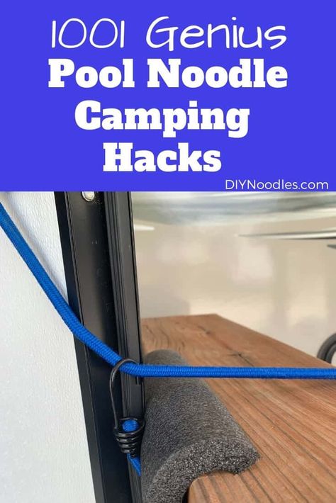 Pool noodles can make life easier. Especially when camping. Here are some genius pool noodle camping solutions and pool noodle camper hacks just for you. Enjoy your next camping trip. Pool Noodle Rv Hacks, Pool Noodle Tent Hack, Pool Noodle Canopy Hack, Pool Noodle Camper Hacks, Camping Canopy Hacks, Tent Trailer Hacks, Pool Noodle Ideas Life Hacks, Pool Noodle Ideas, Rv Canopy