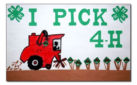 4-H ♣ on Pinterest | Youth, Shirt Ideas and Pigs 4h Poster Ideas, 4-h Poster Ideas, 4h Fair, 4 H Clover, 4 H Club, Fair Theme, Community Service Projects, Project Presentation, Fair Projects