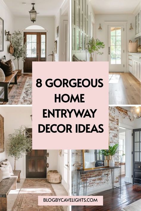 🏡 Looking for fresh home entry ideas? Check out our top 8 home entryway decor tips to make a grand first impression. Read the full article now! 🚪 Front Door Entryway Ideas Foyers, Entry Way Hallway Ideas, Foyer Decorating Entryway Luxury Homes, Long Foyer Ideas Entryway, Open Foyer Ideas Entryway, Foyer Design Modern Entrance, Front Entry Decor, Entrance Ideas Entryway, Open Entryway