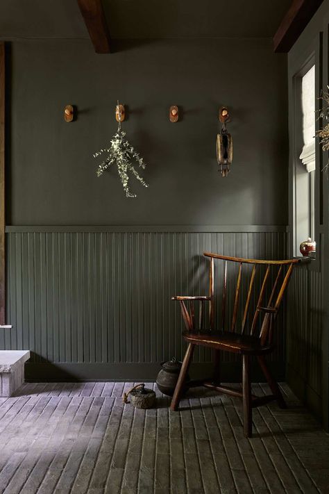 Dark Beadboard, Beadboard Bathroom, Bead Board Walls, Wall Detail, The Shade Store, Mudroom Entryway, Braided Area Rugs, Bead Board, Catskill Mountains