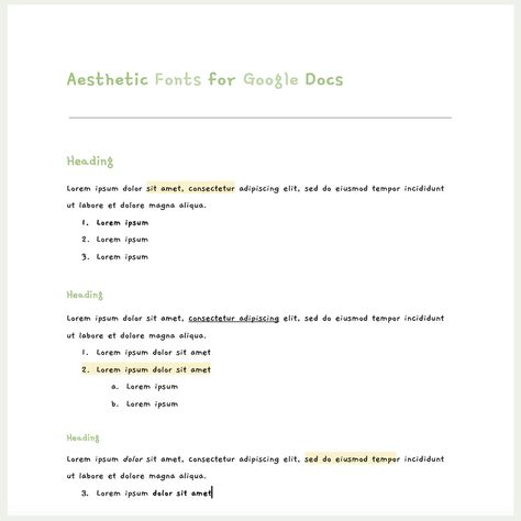 Aesthetic Fonts on Google Docs Fonts For Google Docs, Aesthetic Google Docs Ideas, Aesthetic Google Fonts, Google Doc Notes Template, Google Notes, Google Doc Templates, Executive Resume Template, Essay Template, Docs Templates