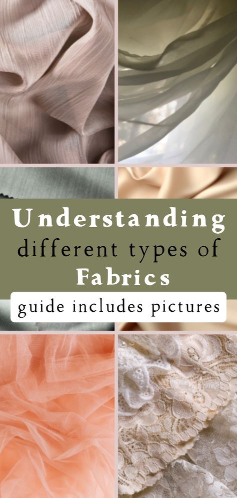 Fabric Guide Types Of, Best Fabric For Sewing Clothes, What Fabric Should I Use, Clothes Fabrics Guide, Types Of Fabric Material For Clothes, Fabric Types Textiles, Guide To Fabrics, What Fabrics To Use For Clothes, Different Types Of Lace Fabric