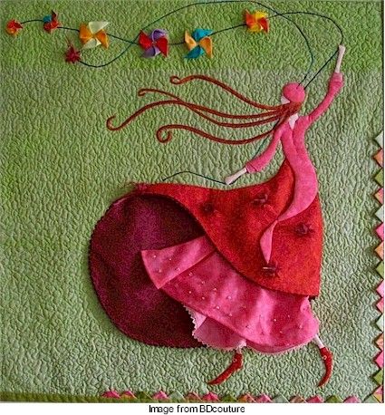 Inspiration: Liliane D. – Needle Work Sulaman Pita, Quilting Digest, Appliqué Quilts, Textile Crafts, Needle Work, Wool Applique, Applique Patterns, Applique Quilts, Ribbon Embroidery