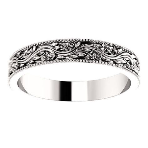 Strength and Elegance! A Size 7 - PLATINUM 4.0 mm Wide Sculptural-Inspired Milgrain Wedding Band, shipped FREE within 7-10 business days (Mon-Fri), as the Wedding Band is made to order. Enduring quality with a Sculptural Design, perfect for your special day! Also a FREE Gift Box is included, Plus we have a 14 day full refund, no hassle return policy. Average SRP $1204.71 / Our Price with 40% Discount $722.82   Platinum Wedding Band Description: NOTE - Picture is larger than actual size Actual Size = 4.0 mm wide Ring Size = 7 Item Material = Platinum Average Weight = Approx. 7.6 grams FREE Shipping within 7-10 business days (Mon-Fri) with insurance and delivery confirmation included Made to Order FREE Gift Box Included Average (SRP) Suggested Retail Price is based on the Design, Craftsmansh Vintage Engraved Wedding Band, Milgrain Wedding Band, Engraved Wedding Band, Wide Wedding Bands, Wedding Band Engraving, Antique Wedding Rings, Platinum Wedding Band, Engraved Wedding, Antique Wedding