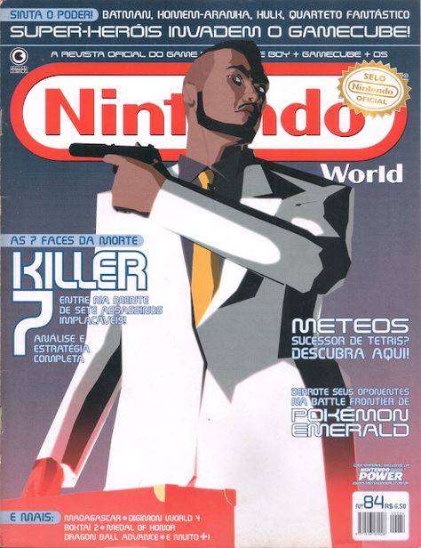 Killer 7 Game, Comic Aesthetic, Gaming Magazine, Game Magazine, Aesthetic Eye, Video Game Magazines, Gaming Magazines, Game 2d, Magazine Spreads