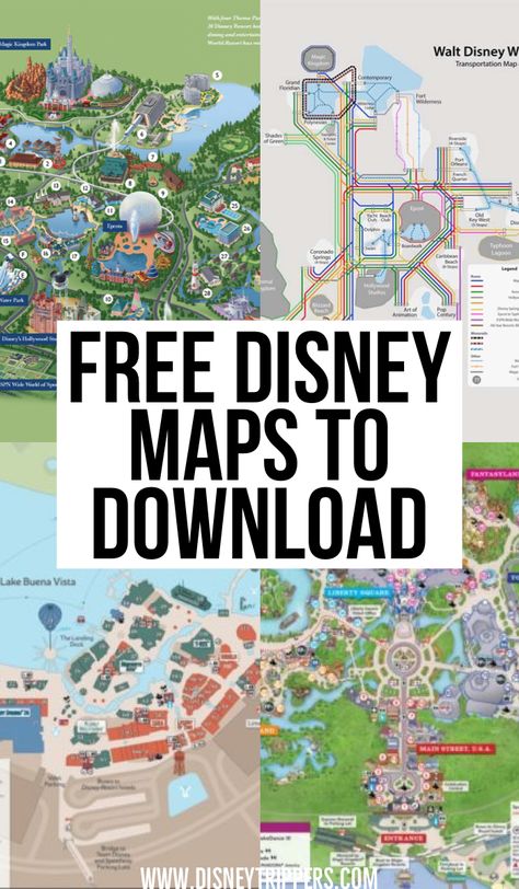 Disney World Maps, Disney Maps, Disney Buildings, Disney Map, Theme Park Map, Disney World Map, Disney World Transportation, Disneyland Map, Nanny Life