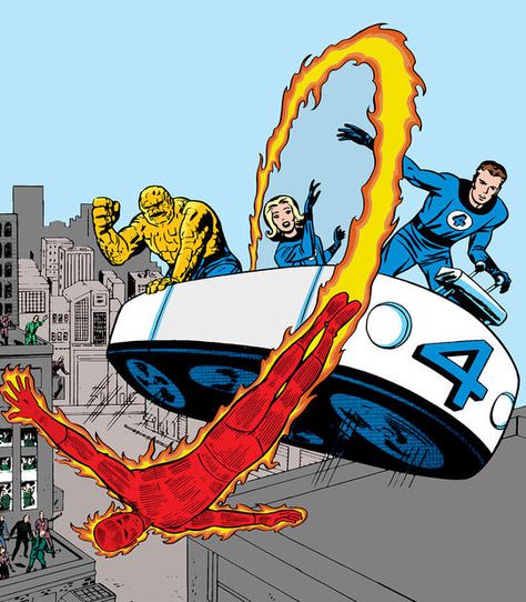 Fantastic Four In Comics Members, Enemies, Powers | Marvel Fantastic Four Marvel, Fantastic Four Comics, The Fantastic Four, Marvel Comics Vintage, Mister Fantastic, Invisible Woman, Human Torch, Marvel Comics Wallpaper, Marvel Comic Universe