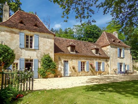 20 of the most beautiful properties for sale across France, as seen in Country Life - Country Life Old French Country House, Cheap Homes, Country House Exterior, Blue Shutters, Parisian Apartment, British Countryside, French Property, Paris Apartments, Residential House