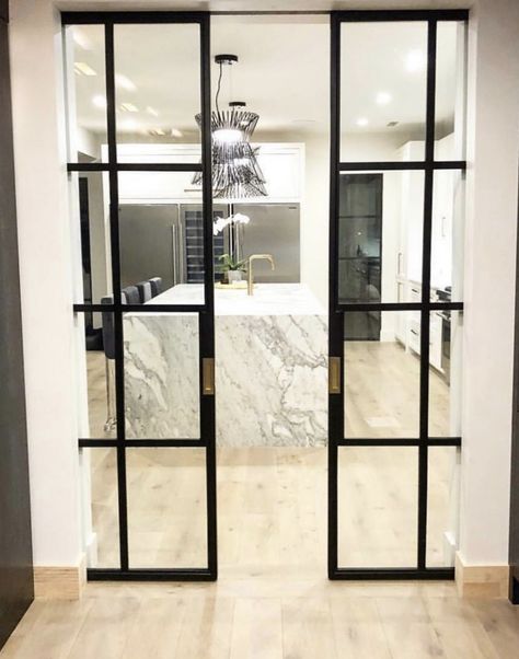 Interior Pocket Doors, Glass Pocket Door, Kitchen Sliding Doors, Glass Pocket Doors, Internal Glass Doors, Sliding Pocket Doors, Casa Country, Glass Doors Interior, Sliding Doors Interior