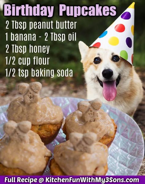 Doggie Cupcakes For Dogs, Dog Safe Treat Recipes, Pupcakes Dog Recipe, Baked Goods For Dogs, Puppy Cupcakes For Dogs, Dog Cakes For Dogs Recipes, Dog Pupcakes Homemade, Dog Cupcakes Easy, Dog Desserts Recipes