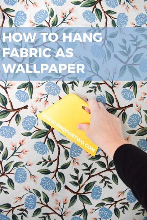 Using Fabric As Wallpaper, Fabric As Wallpaper Diy, Fabric Wall Paper, Fabric As Wallpaper, Fabric On Walls, Removable Wallpaper Kitchen, Fabric Wallpaper Diy, Fabric Wall Covering, Bathroom Wall Coverings