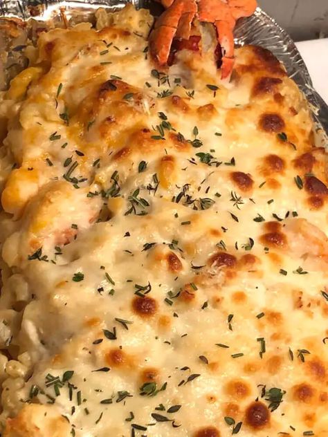 Lobster Crab And Shrimp Macaroni And Cheese, Blue Crab Mac And Cheese Recipe, Lobster Crab And Shrimp Mac And Cheese, Lobster Casserole Recipes, Lump Crab Recipes, Shrimp Macaroni, Crab Casserole, Lobster Mac N Cheese Recipe, Seafood Mac And Cheese