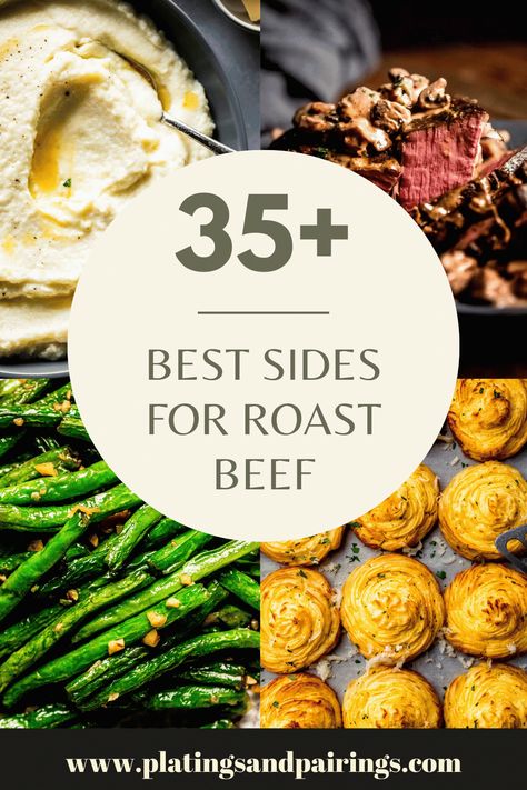 Roast Beef Dinner Sides, Sides For Roast, Sides For Roast Beef, Roast Beef Side Dishes, Roast Beef Christmas Dinner, Christmas Dinner Recipes Sides, Roast Dinner Side Dishes, Christmas Roast Beef, Lamb Side Dishes